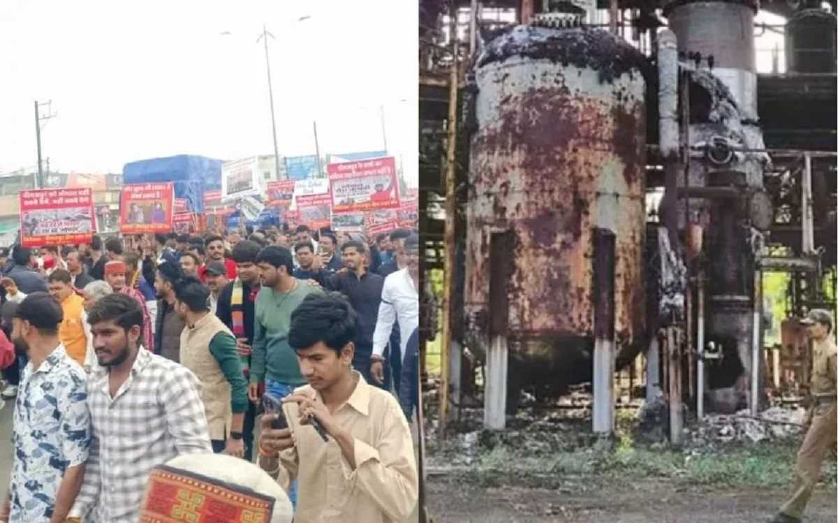 इंदौर : पीथमपुर में रासायनिक कचरा जलाए जाने के विरोध में दो युवकों ने की आत्मदाह की कोशिश